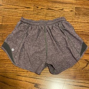 Lululemon hotty hot shorts size 6 long grey